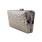Bolsa de Festa Clutch Metalizada Prateada