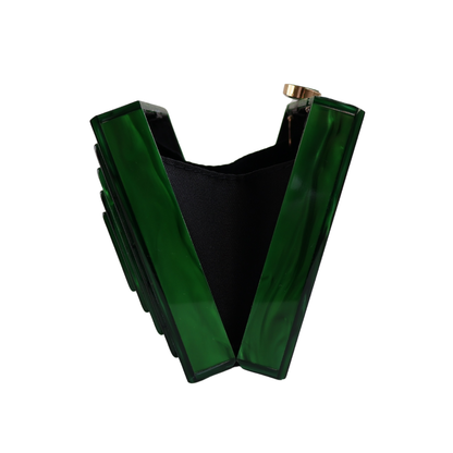 Bolsa Clutch Festa Acrílico Verde