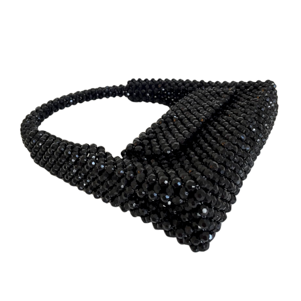 Bolsa de Festa Clutch Miçanga Preta - ReUse