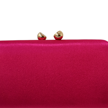 Bolsa Clutch Festa Cetim Rosa