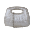 Bolsa de Mão Clutch Festa Acrílico Off White