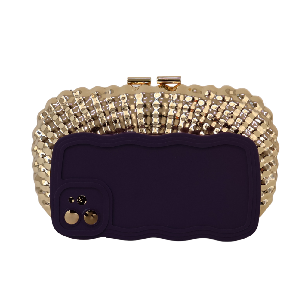 Bolsa de Festa Clutch Dourada Metalizada - ReUse