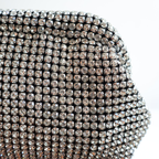 Bolsa Festa Clutch Preto com Strass Translúcido