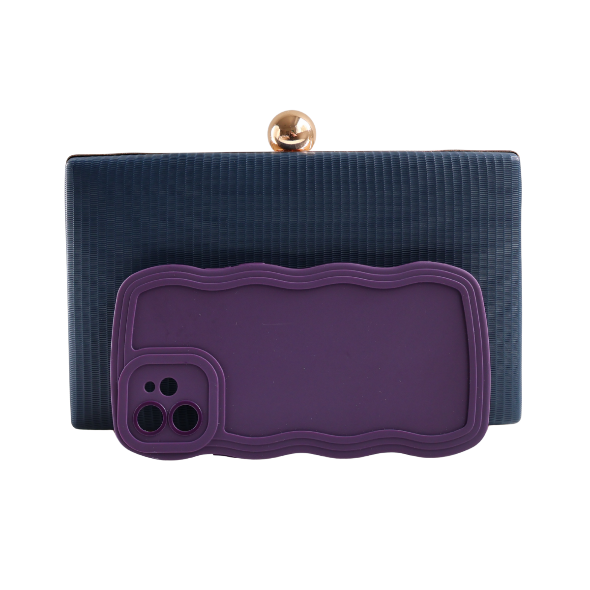 Bolsa Clutch Festa Azul Marinho