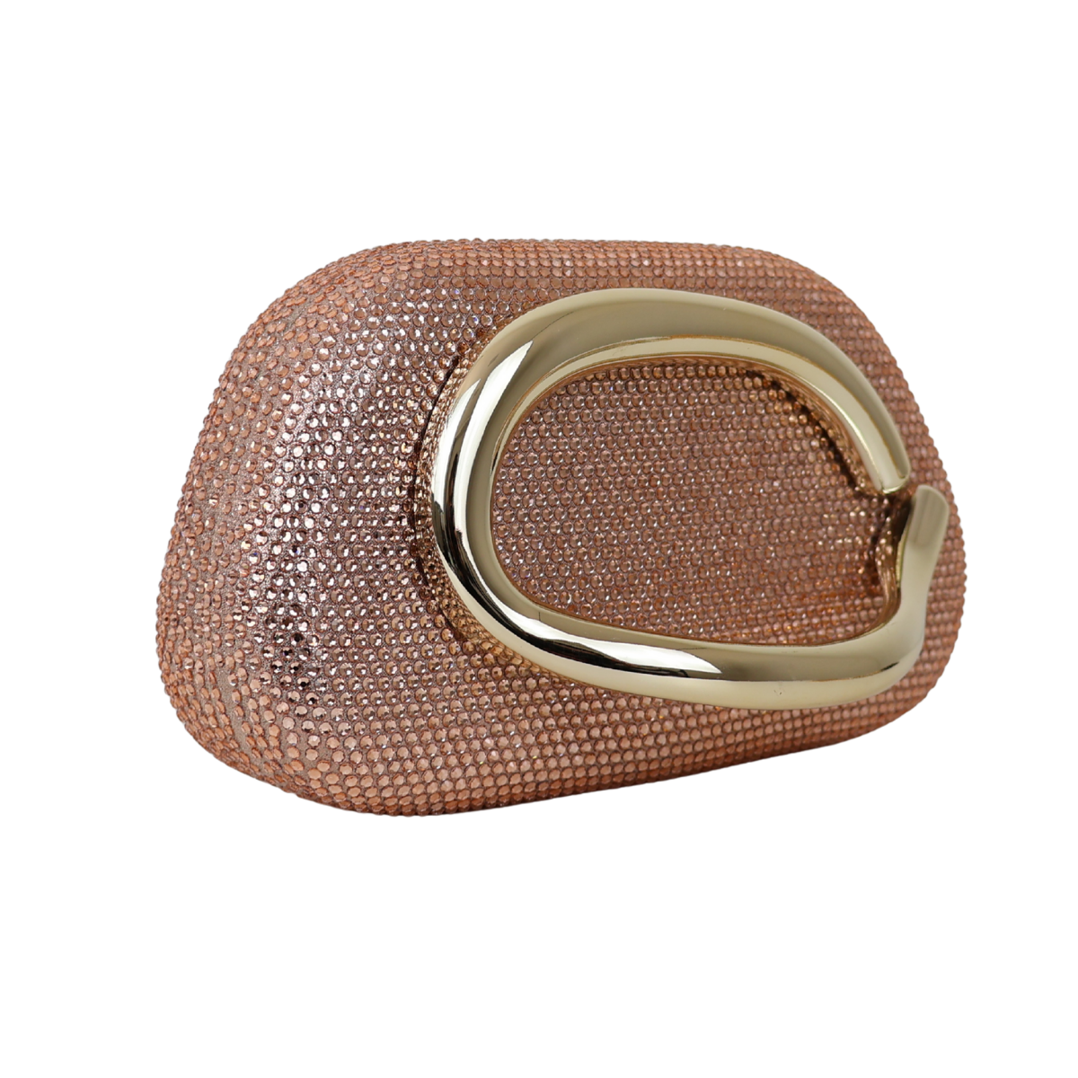 Bolsa Festa Clutch Strass Rosê Gold