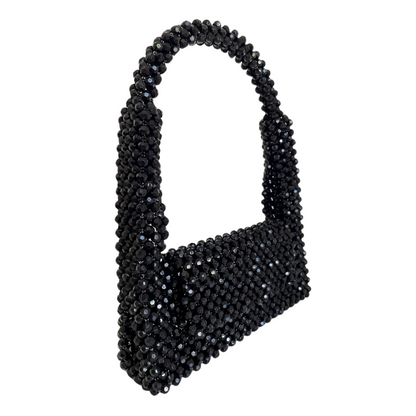 Bolsa de Festa Clutch Miçanga Preta - ReUse