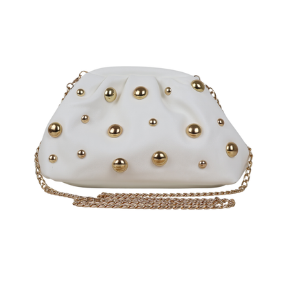 Bolsa de Festa Pouch Courvin Branca