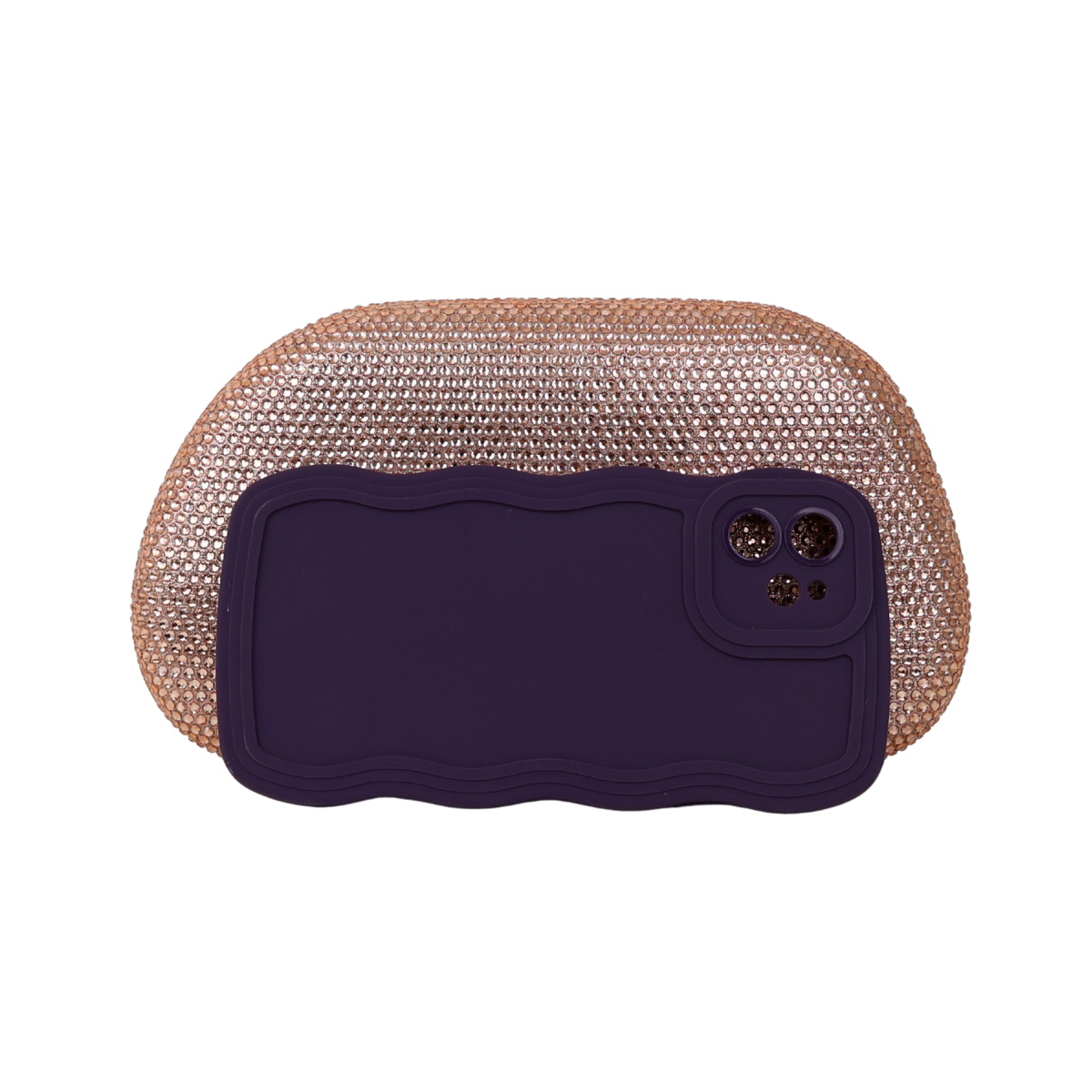 Bolsa Festa Clutch Strass Rosê Gold