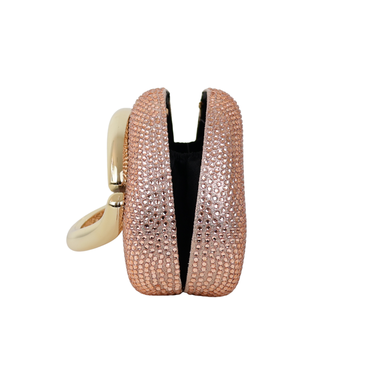 Bolsa Festa Clutch Strass Rosê Gold