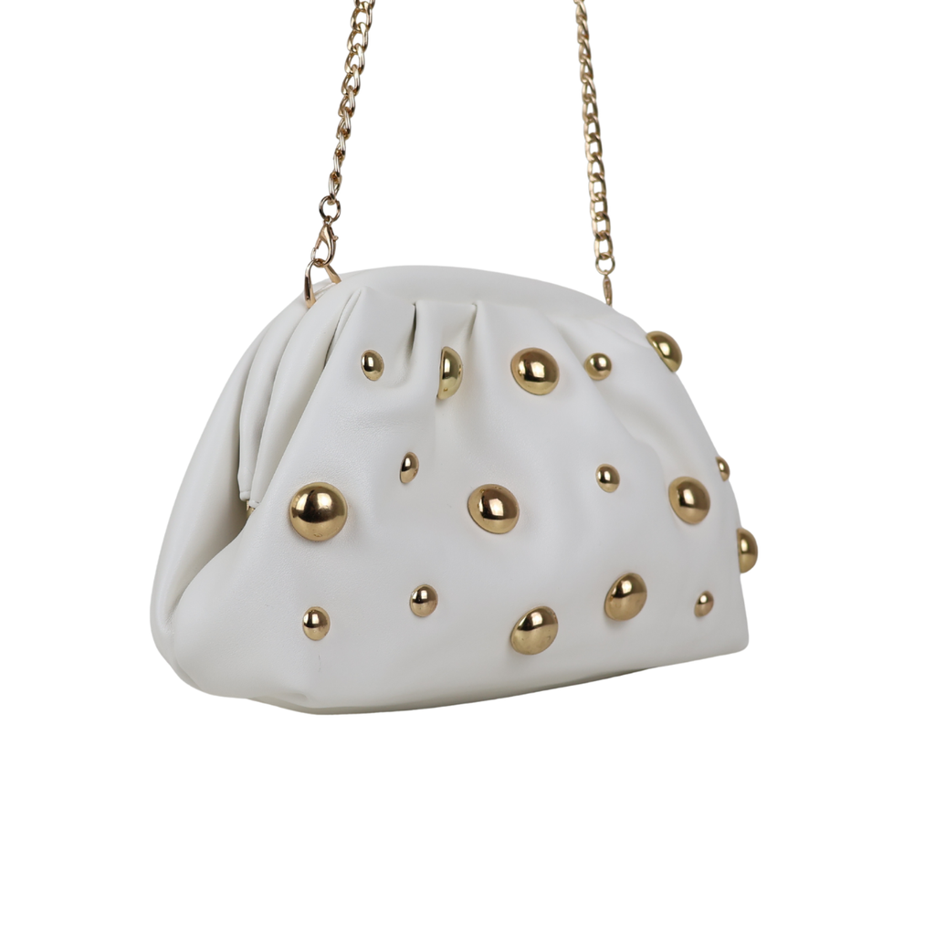 Bolsa de Festa Pouch Courvin Branca - ReUse