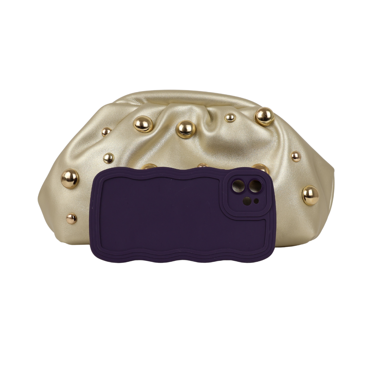 Bolsa de Festa Pouch Courvin Dourada