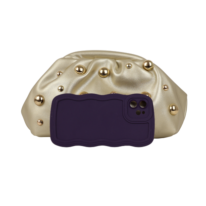 Bolsa de Festa Pouch Courvin Dourada