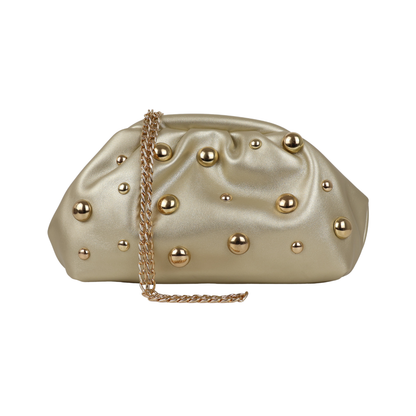 Bolsa de Festa Pouch Courvin Dourada