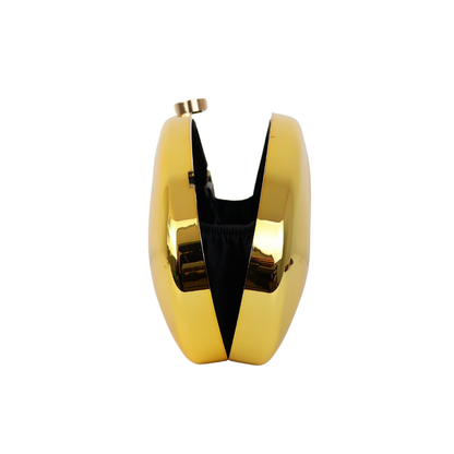 Bolsa de Festa Clutch Metalizada Dourada Amarelada