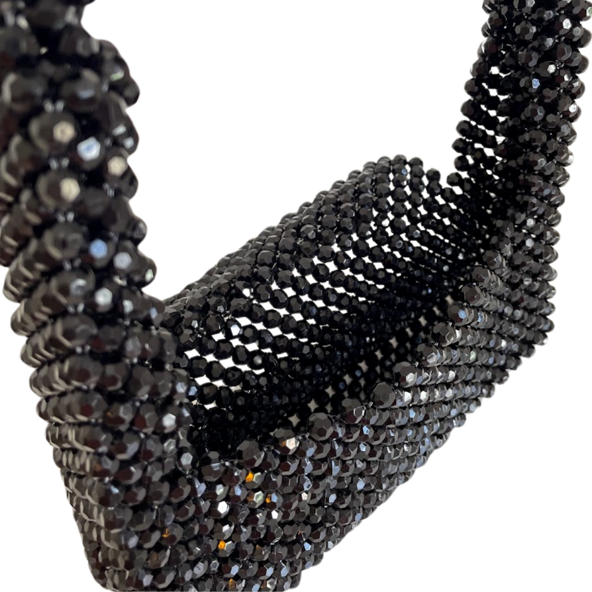 Bolsa de Festa Clutch Miçanga Preta - ReUse