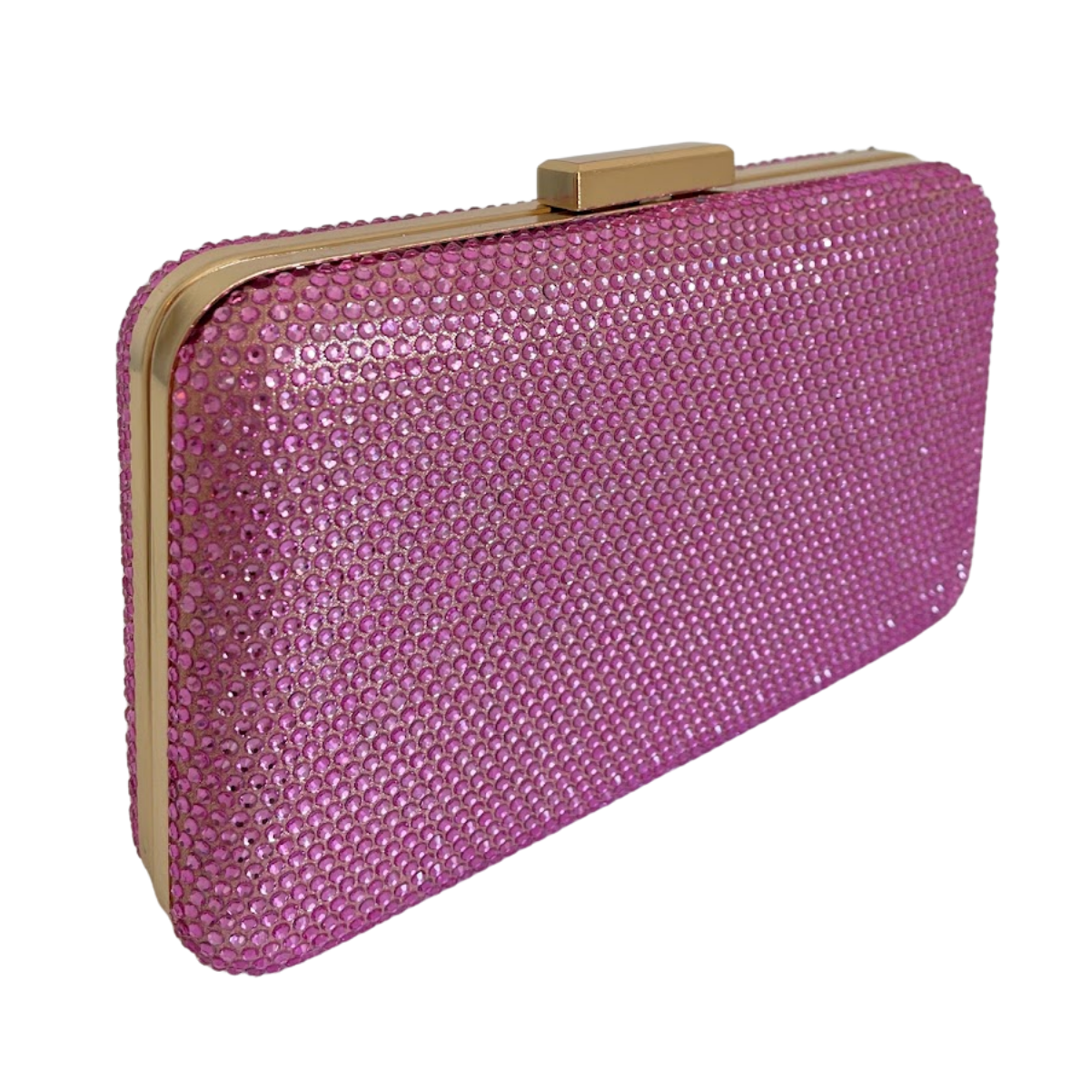 Bolsa de Festa Clutch Pedraria Strass Rosa