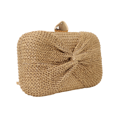 Bolsa Clutch Festa Palha