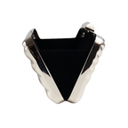 Bolsa de Festa Clutch Prateada Metalizada