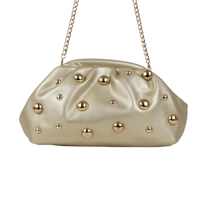 Bolsa de Festa Pouch Courvin Dourada