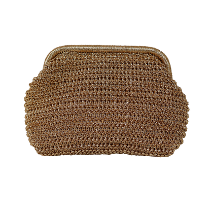 Bolsa Festa Pouch Palha Dourada