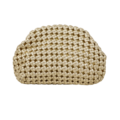 Bolsa de Festa Pouch Tressê Dourada