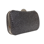 Bolsa Festa Clutch Strass Prata Escuro - ReUse