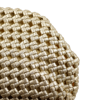 Bolsa de Festa Pouch Tressê Dourada