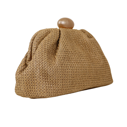 Bolsa Festa Pouch Palha Bege