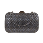 Bolsa Festa Clutch Strass Prata Escuro - ReUse