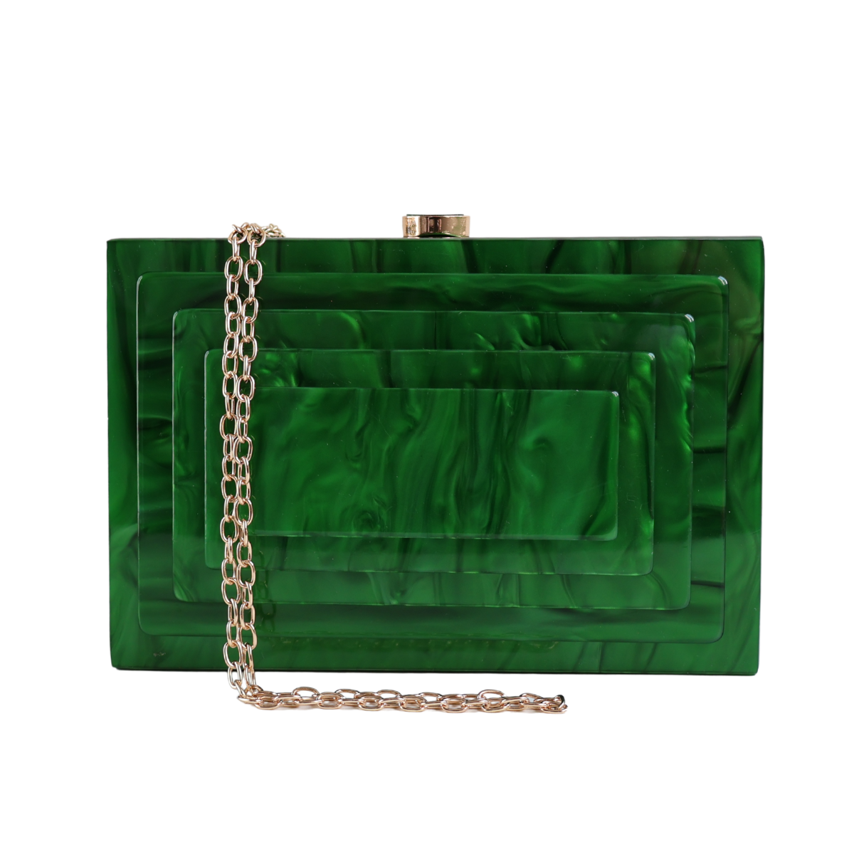 Bolsa Clutch Festa Acrílico Verde