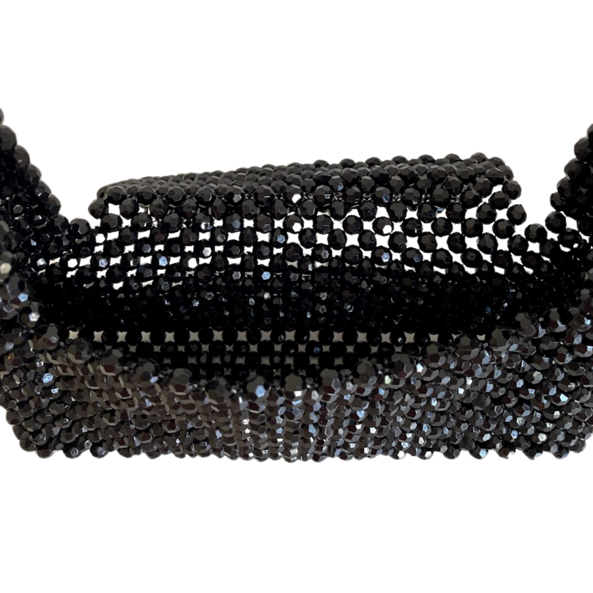 Bolsa de Festa Clutch Miçanga Preta - ReUse