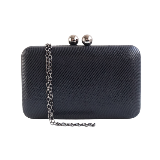 Bolsa de Festa Clutch Vinil Preta