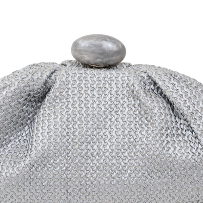 Bolsa Festa Pouch Palha Prata