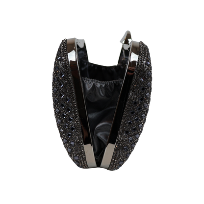 Bolsa Festa Clutch Strass Preta