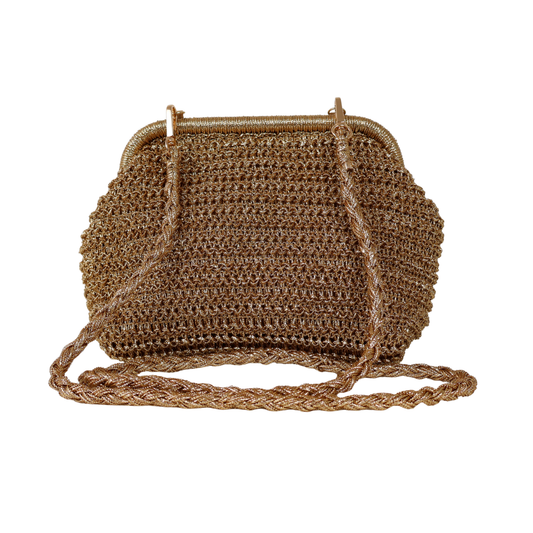 Bolsa Festa Pouch Palha Dourada