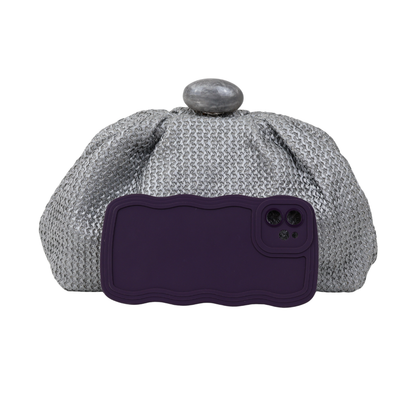 Bolsa Festa Pouch Palha Prata