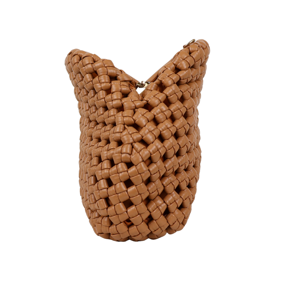 Bolsa de Festa Pouch Tressê Marrom