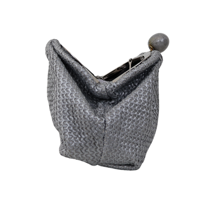 Bolsa Festa Pouch Palha Prata