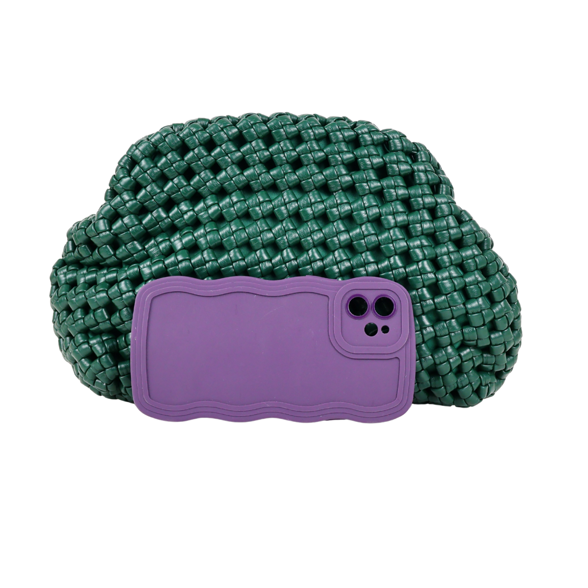 Bolsa de Festa Pouch Tressê Verde