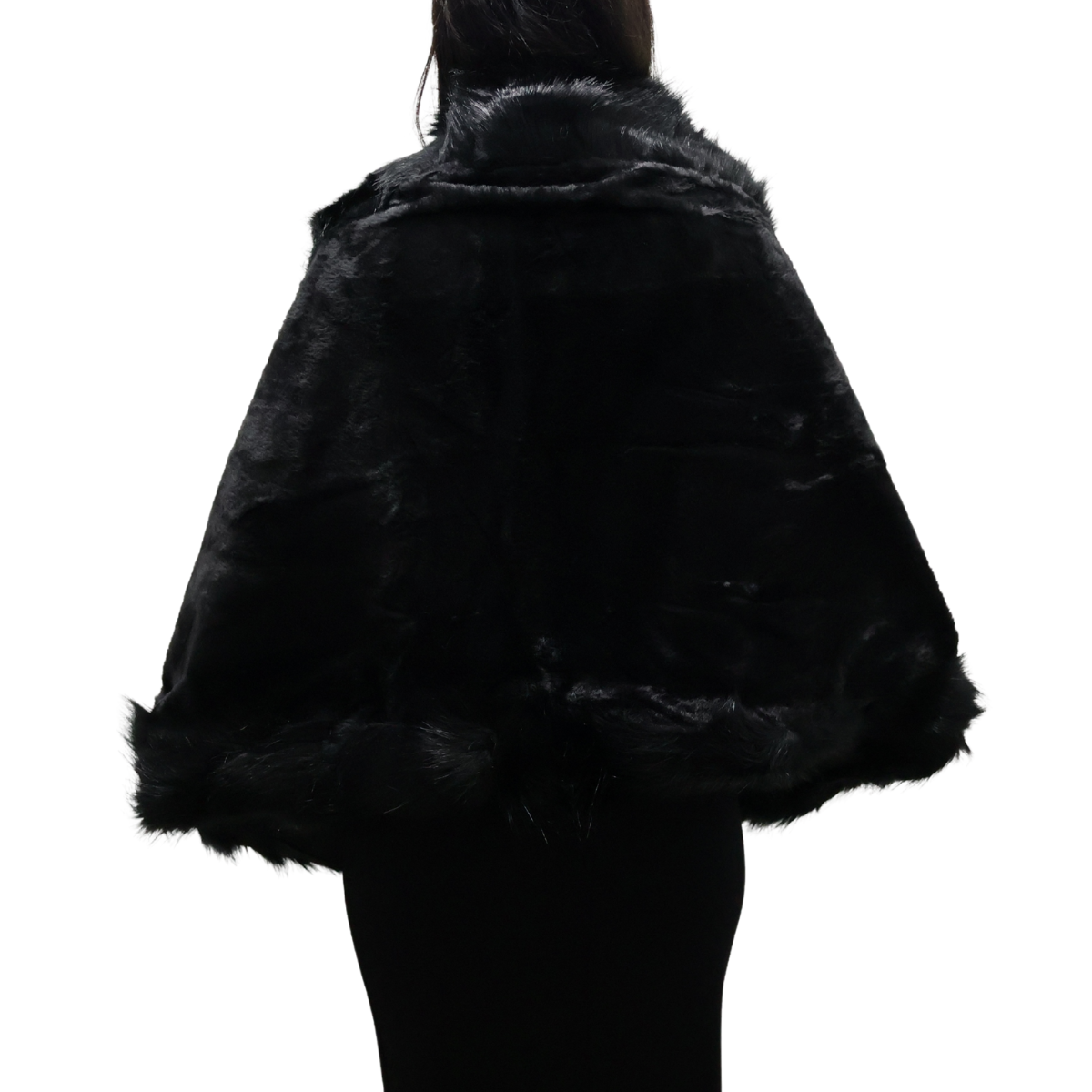 Poncho Feminino Festa Preto