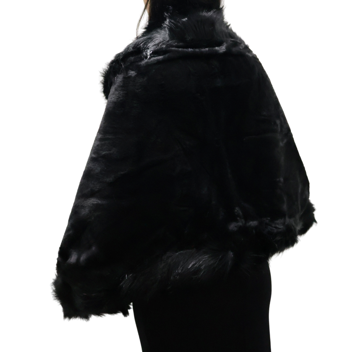Poncho Feminino Festa Preto
