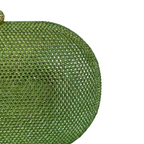 Bolsa Festa Clutch Pedraria Strass Oval Verde Lima