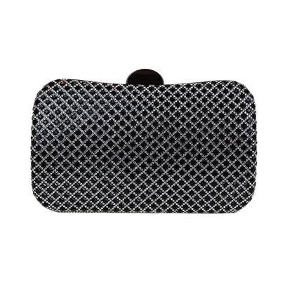 Bolsa Festa Clutch Strass Preta