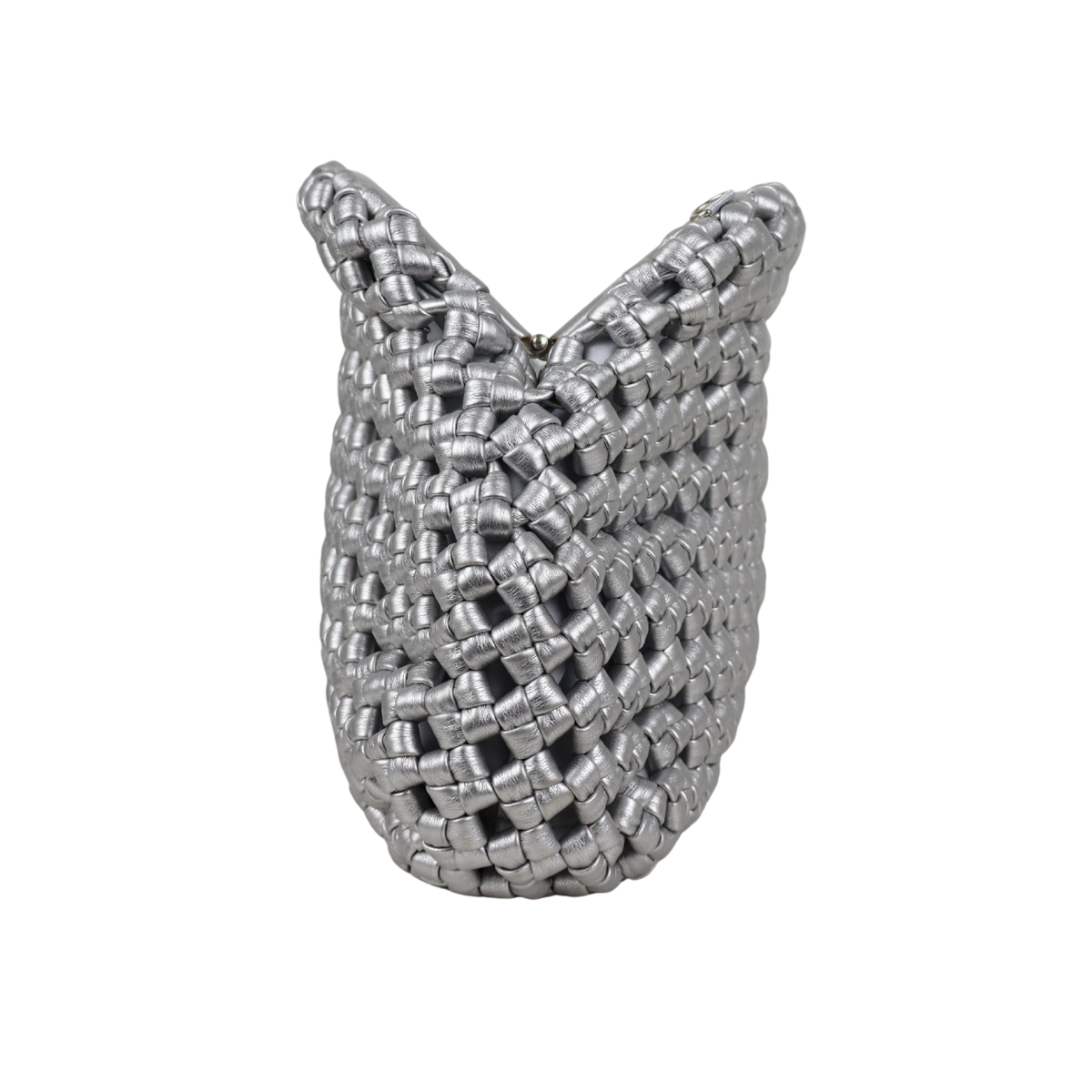 Bolsa de Festa Pouch Tressê Prata