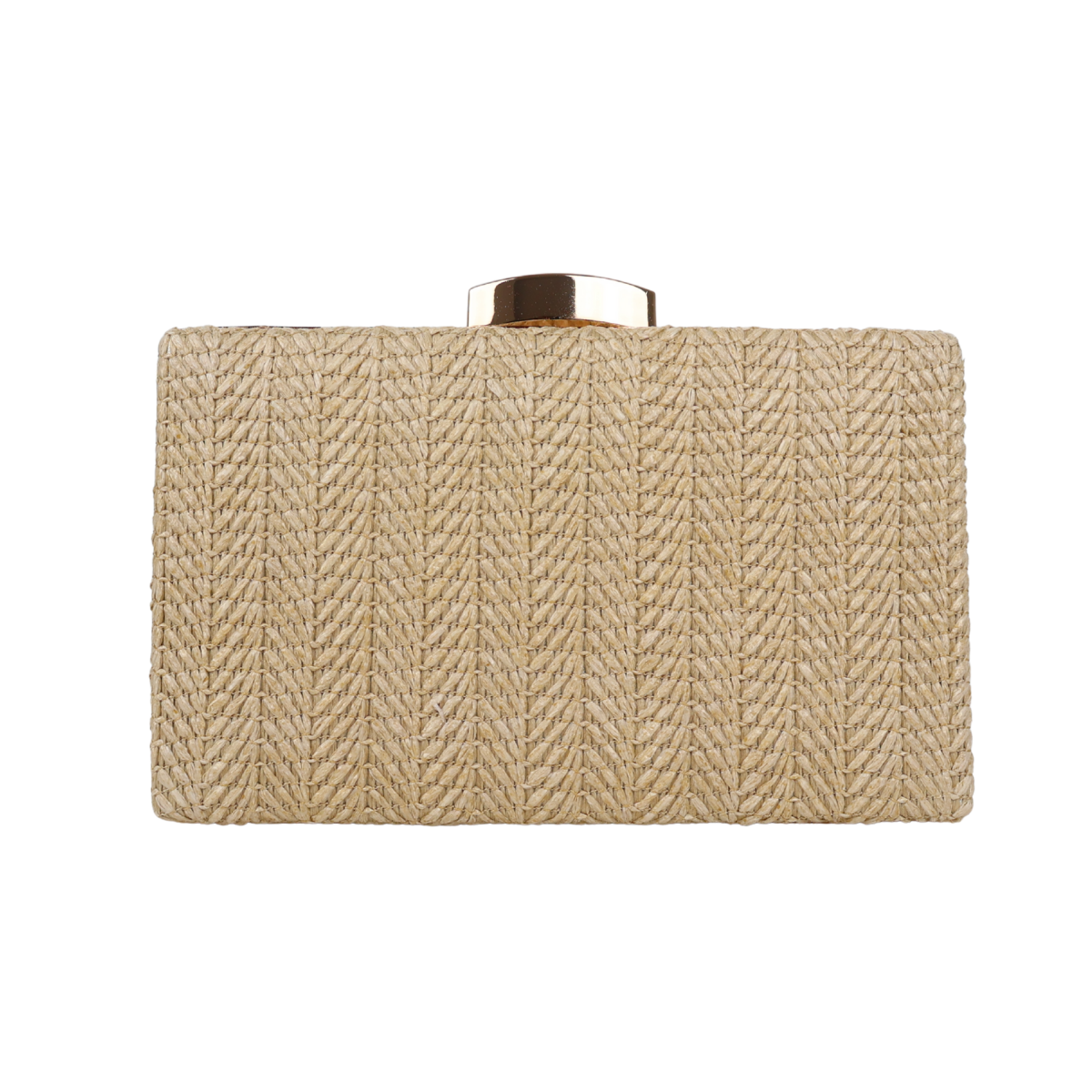 Bolsa Clutch Festa Palha Bege