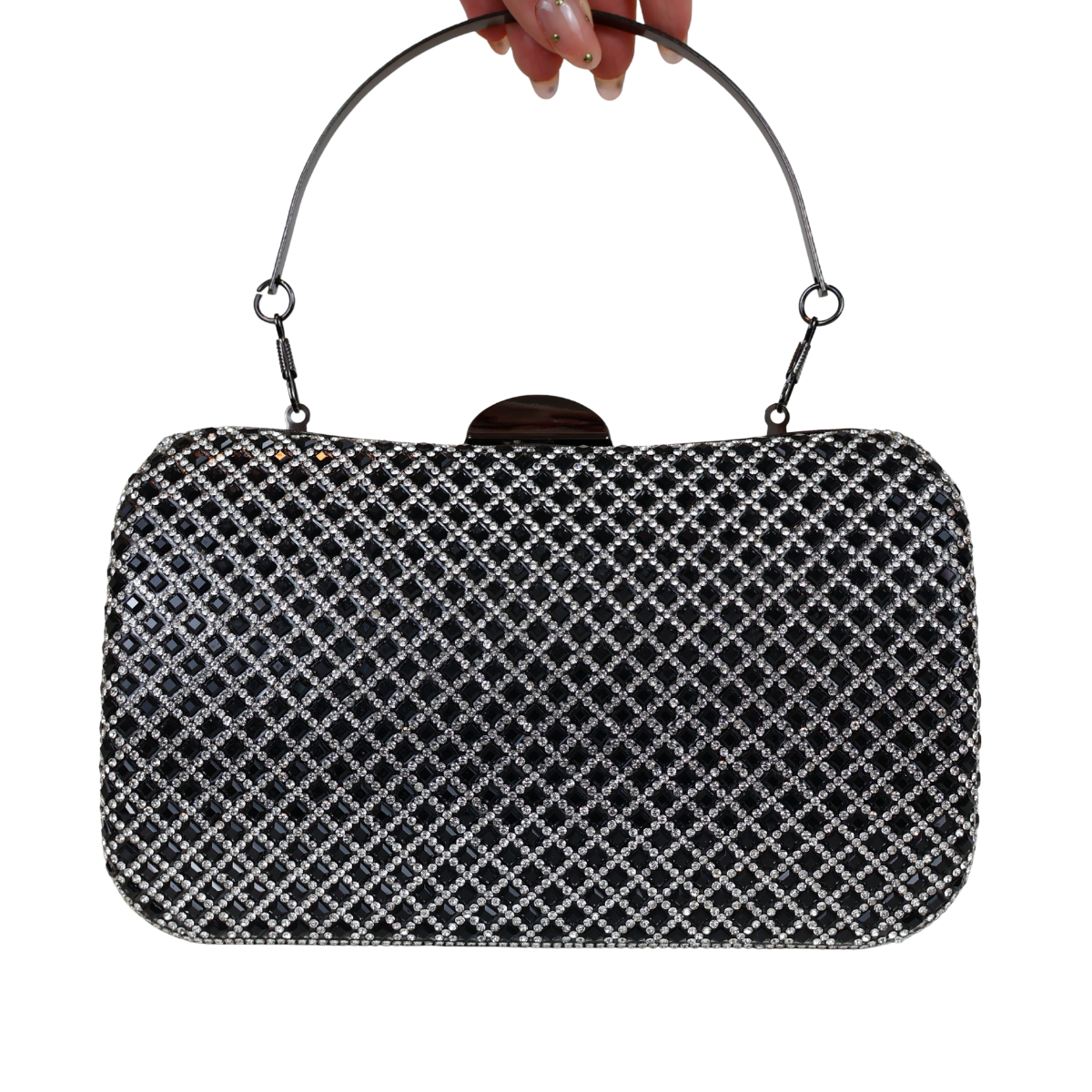 Bolsa Festa Clutch Strass Preta