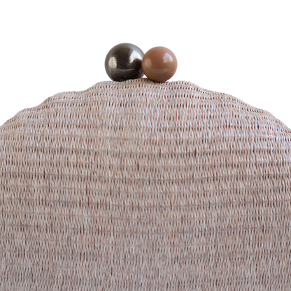 Bolsa Clutch Festa Palha Bege