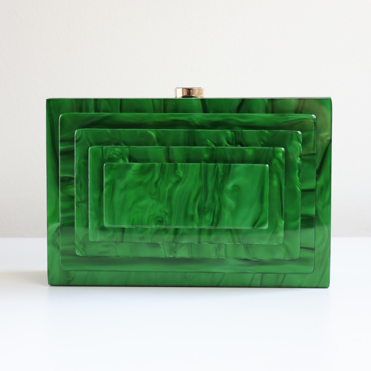 Bolsa Clutch Festa Acrílico Verde