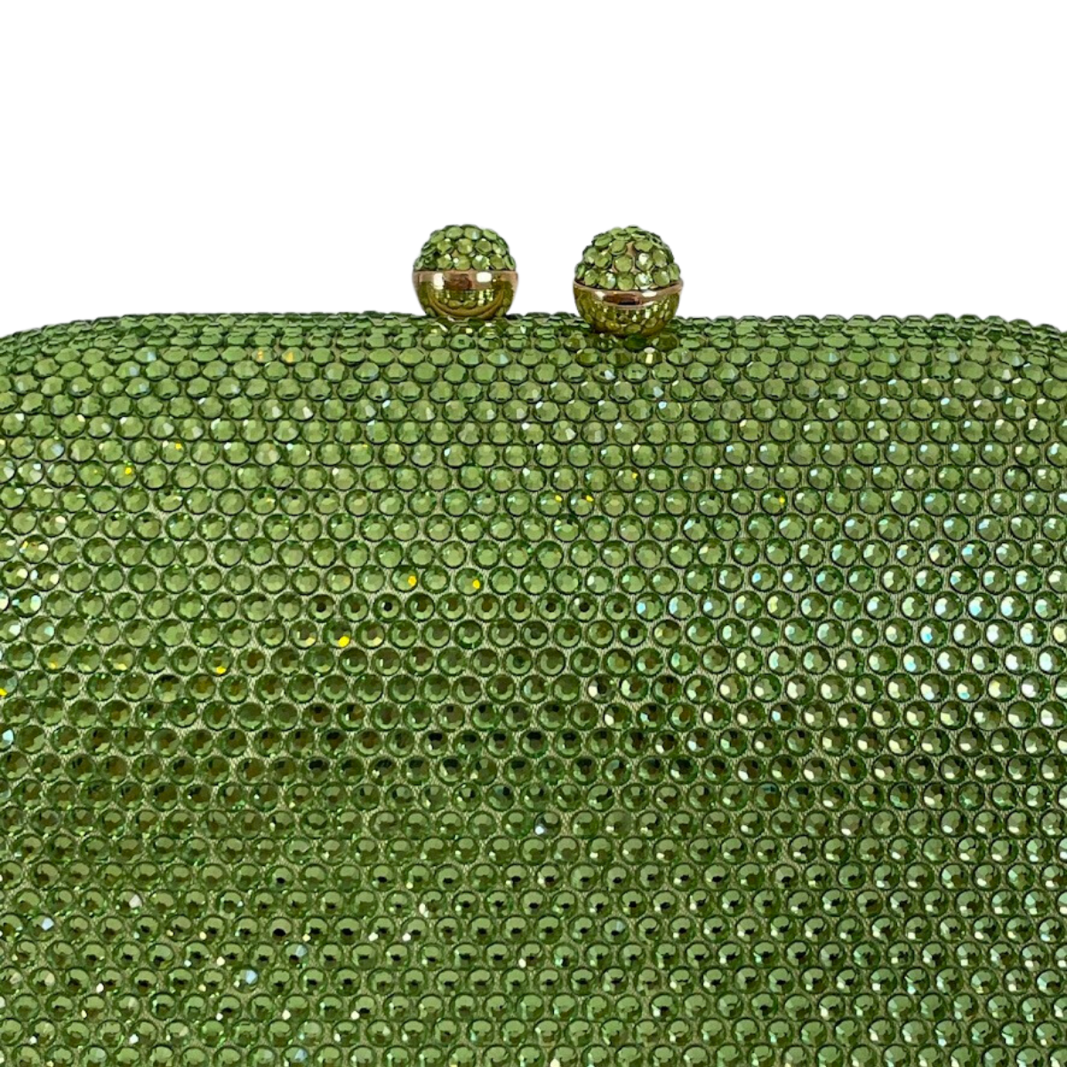 Bolsa Festa Clutch Pedraria Strass Oval Verde Lima