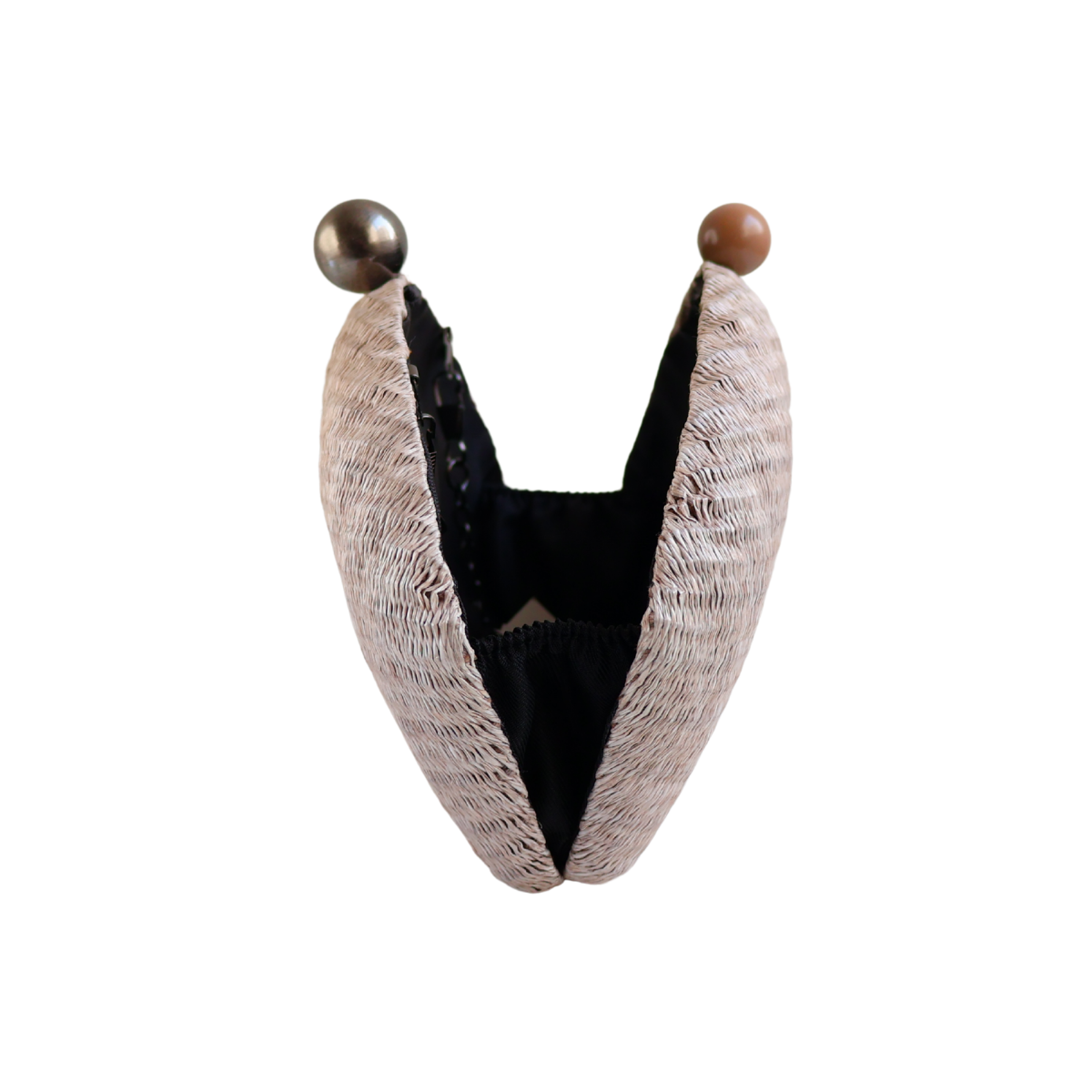 Bolsa Clutch Festa Palha Bege